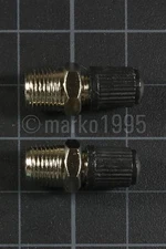 [x2] 1/8" NPT Nickel Plated Brass Air Compressor Tank Fill Valve Schrader