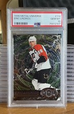 1996 Metal Universe Hockey ‘Eric Lindros’ #114 Philadelphia Flyers HOF | PSA 10!