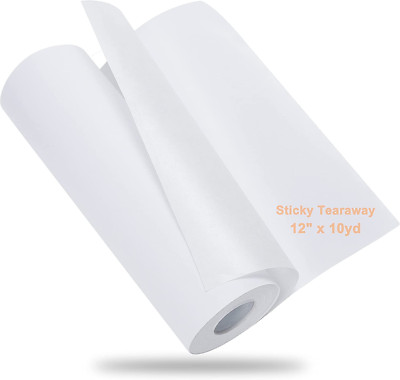 New Brothread Sticky Self-Adhesive Tear Away Embroidery Stabilizer Backing 12'' X