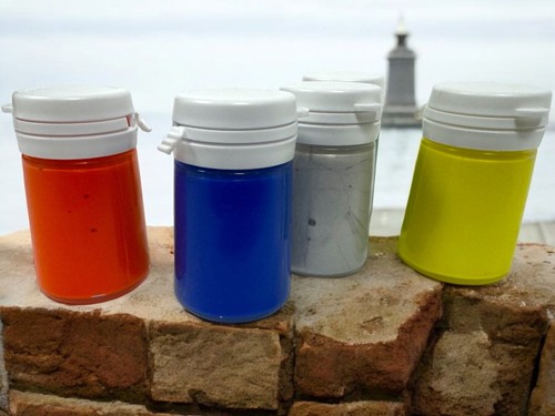 20ml Flip Top Paint Pots Empty ideal for, Mixing, Craft, Ink, Powders - Picture 4 of 6