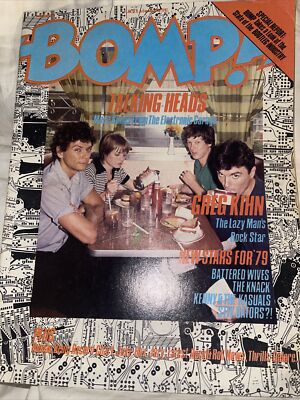 Bomp Magazine BOMP! Magazine March 1979 The Talking Heads David Byrne Stiv The Knack ...