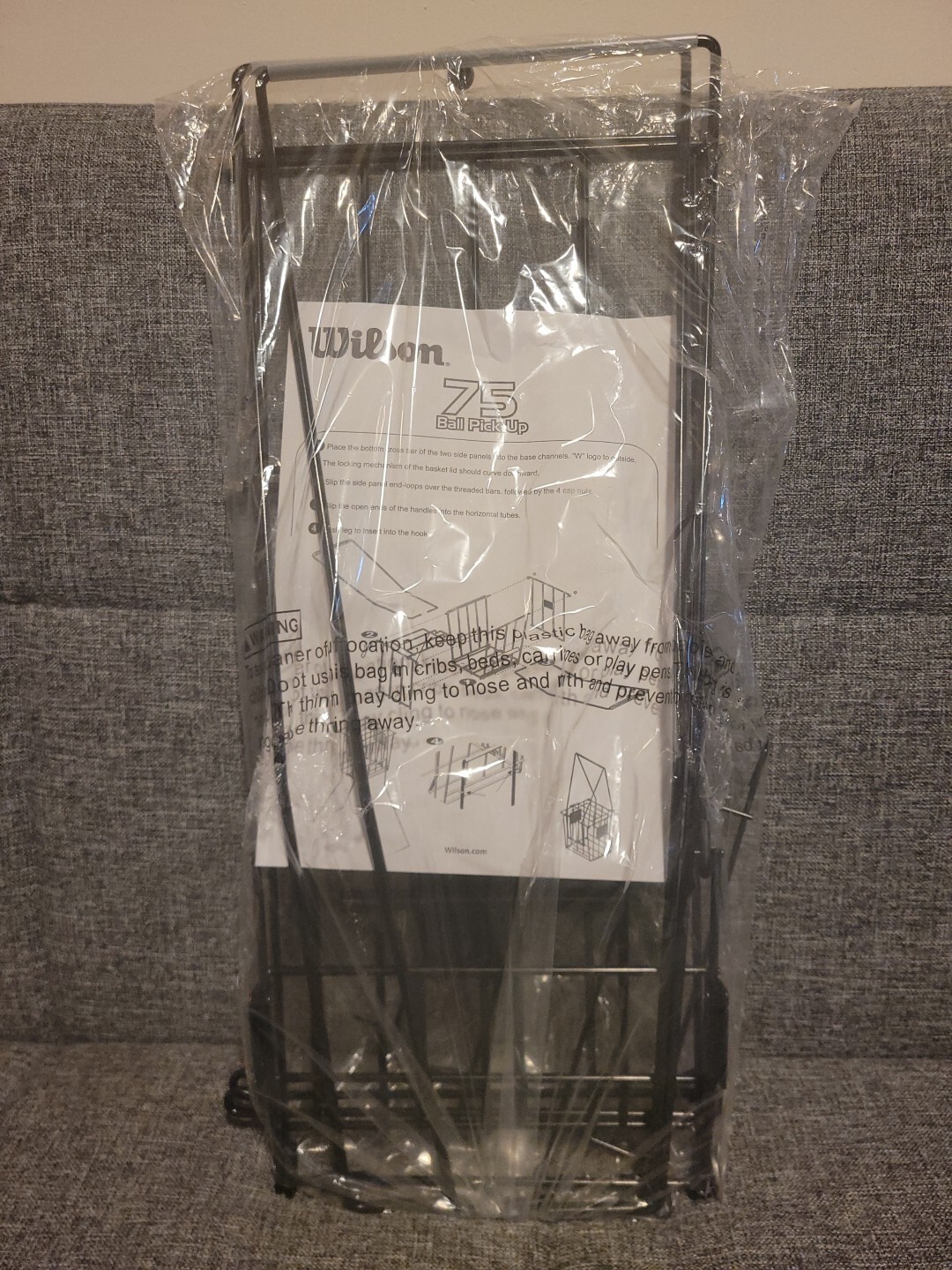 WILSON Tennis Ball Pick Up Hopper 75 Balls 887768207137 eBay