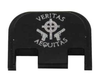 Veritas Engraved Slide Back Plate Aluminum Made USA for Glock G43