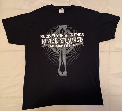 Robb Flynn & Friends Black Sabbath Tribute Show 1/17/04 Shirt Oakland, CA Size L
