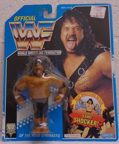WWF Hasbro Samu Of The Head Shrinkers Tag Team Wre...
