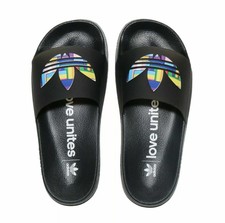 adidas slippers rainbow