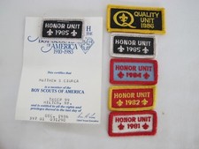 Boy Scout 1986 Quality Unit Journey To Excellence JTE 1985 Honor Unit Patch 4