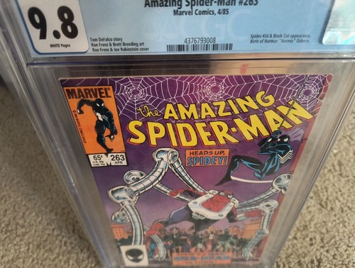 CGC 9.8🔥🔥 White Pages Amazing Spider-Man #263 4/85 - Picture 7 of 17