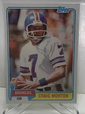 1981 TOPPS' CRAIG MORTON DENVER BRONCOS #425