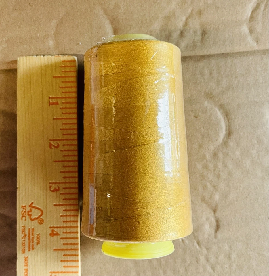 6 Big Spools Gold Marigold Sewing Serger Overlocker Quilt Thread T27 S2 Quality - Image 2 of 4