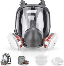 Atemschutz Halbmaske Gasmaske Staubmaske Lackiermaske mit vier Wechselfiltern