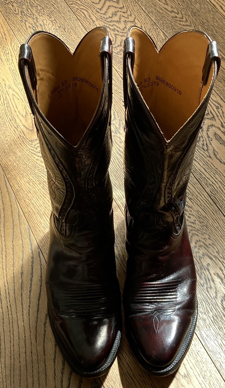 genuine goatskin leather Cowboy Boots 