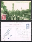 Japan: busy photo postcard Shinsekai Ebisutori Osaka, MiNr 103 1930 used #2509