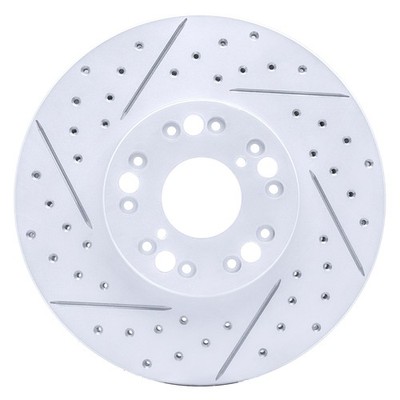 For Lexus SC430 02-10 DFC Drilled & Slotted Front Driver Side Brake Rotor