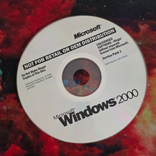 Microsoft Windows 2000 Service Pack 1 - CD ONLY / NO SERIAL # (SW16)