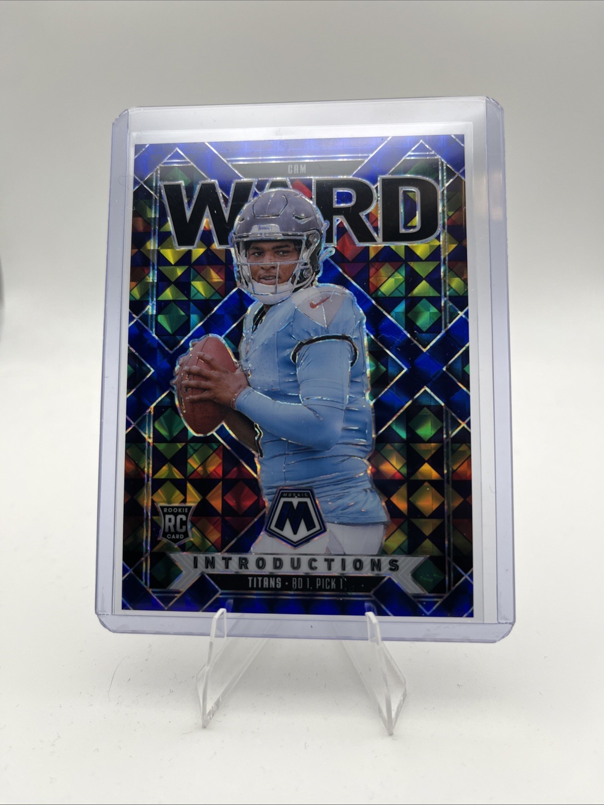 Cam Ward (RC) SSP COLOR MATCH 67/ 99 ✨ 2025 Mosaic Introductions Blue #6 Titans