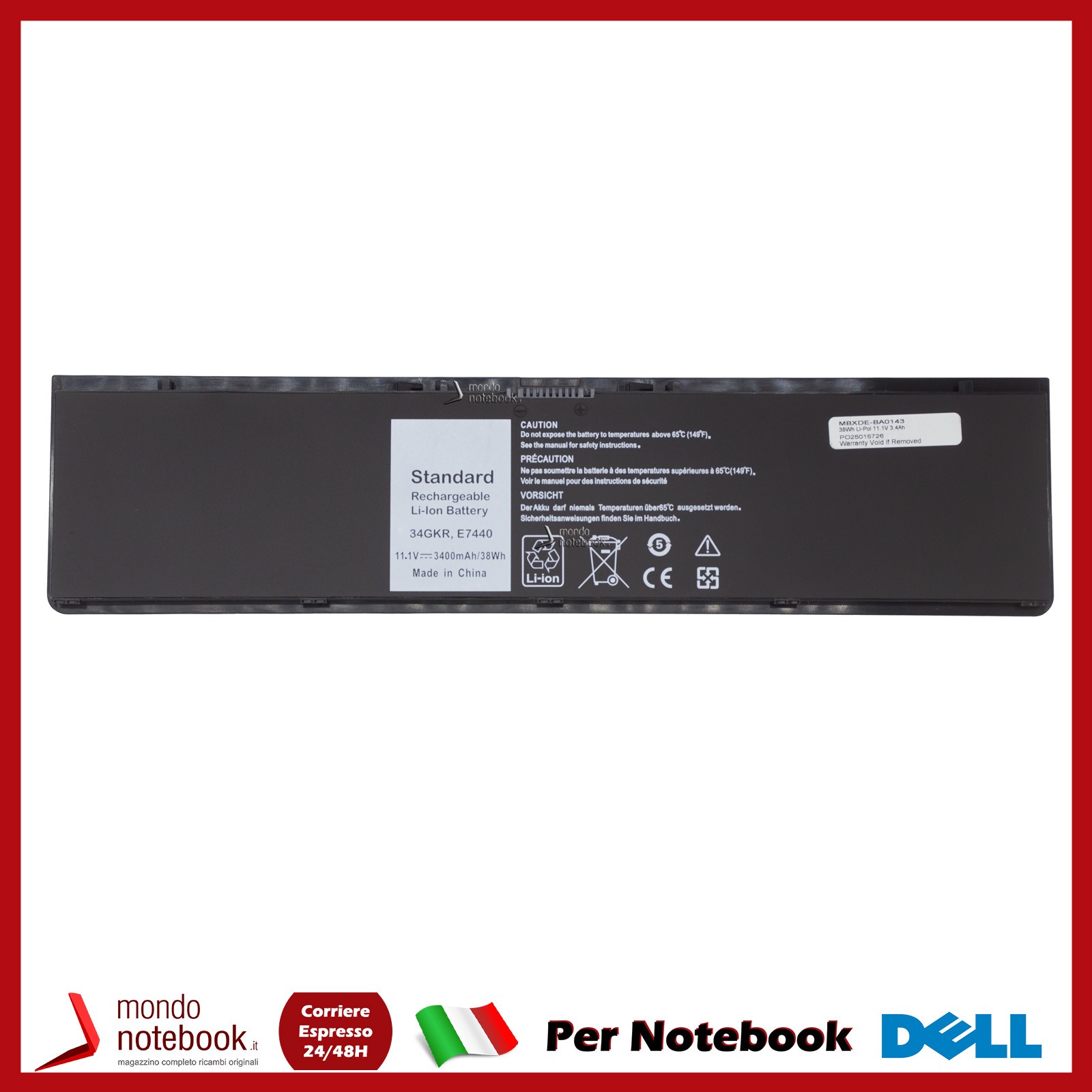 Batteria CoreParts Alta Qualità 15.2V 3000mAh per Notebook ACER P236-M - Immagine 15