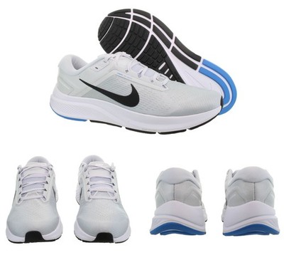 Nike Men's AIR ZOOM STRUCTURE 24 Pure Platinum - Black Running Shoes Size 13 NEW