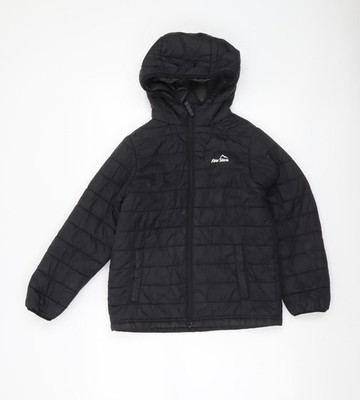Peter Storm gefütterte Jacke Jungen schwarz 9-10 Jahre Kapuze leicht warm
