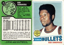 1977-78 Topps Basketball Card #25 Bob Dandridge