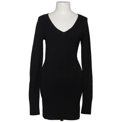 Background, Kleid, Größe: M, Schwarz, Einfarbig, Feinstrick, Damen #Gk8