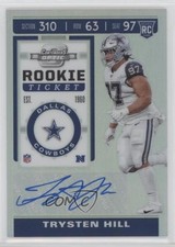 2019 Panini Contenders Optic Holo Prizm Rookie Ticket Trysten Hill Auto 07g2