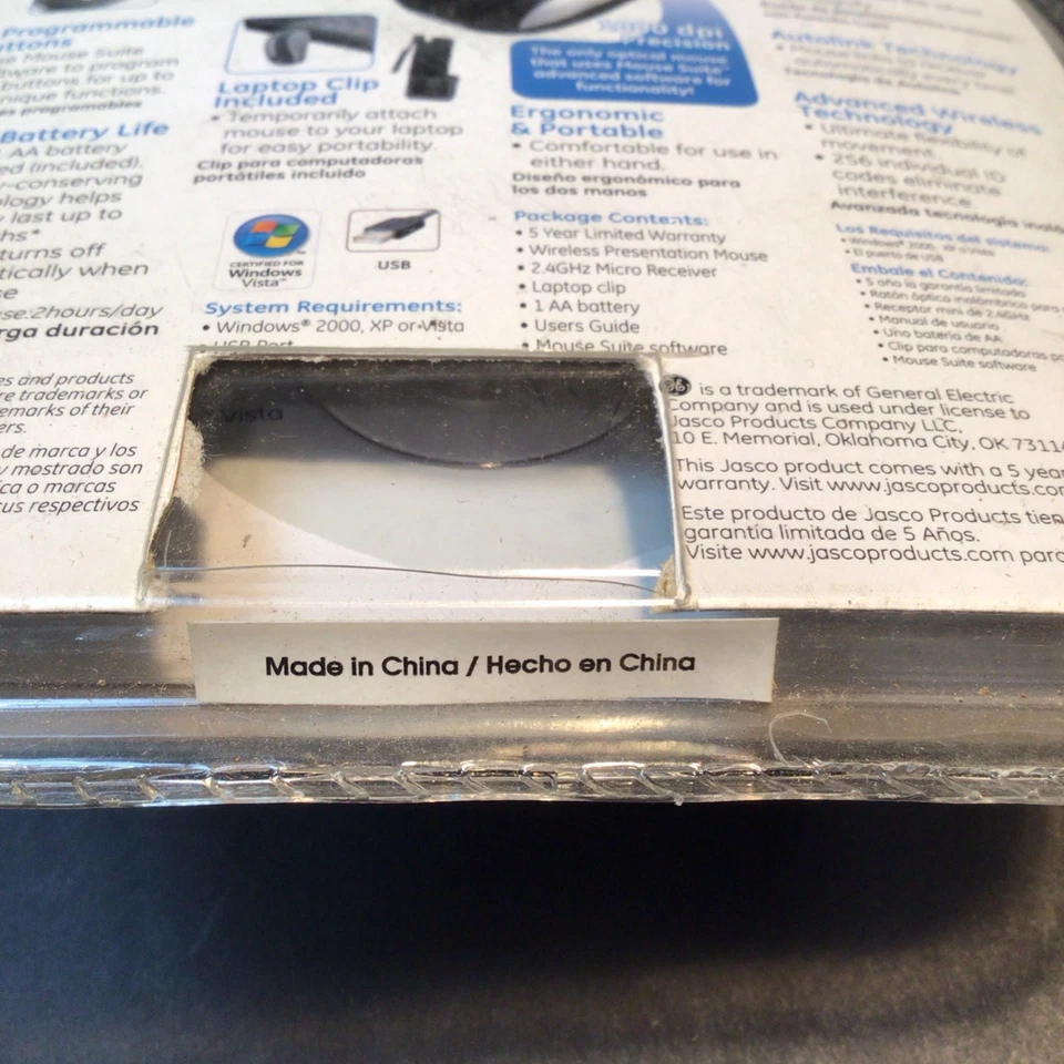 GE 98505 Wireless Mini Presenter Mouse With Built-in Laser Pointer - Image 3 of 3