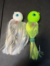 Lot of 2 Heavy Offshore Vertical Jigs - 22oz & 32oz - Tuna Tilefish Grouper
