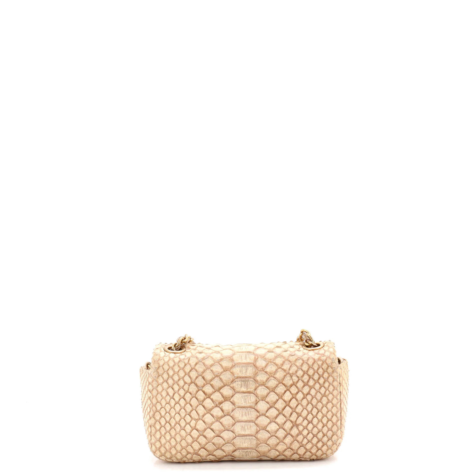Chanel Classic Single Flap Bag Python Extra Mini - image 3