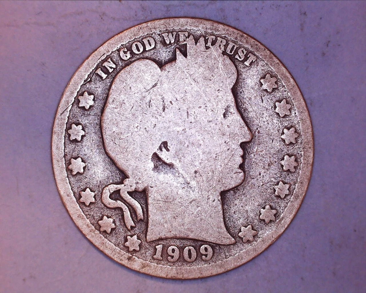 25+ Circulated 1909 Year Barber Quarters (1892-1916) for sale