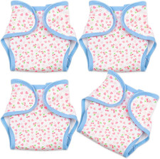 Reborn Baby Doll Diapers Underwear for 17-22 Inch Reborn Doll Diapers 4 PCS Set