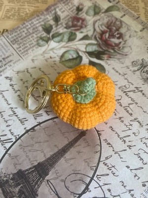 Handmade Pumpkin Keychain, gift for friends, teachers, (grand)parents, 
