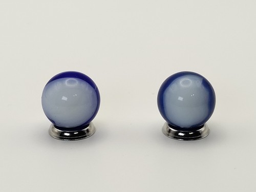 Marmo Antiblackie 5/8" Agata Vitro Blu Bianco Come Nuovo - 2 disponibili - venduto ind - Foto 7 di 7