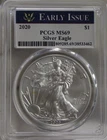 2020 US Silver Eagle $1 PCGS MS69 Early Issue