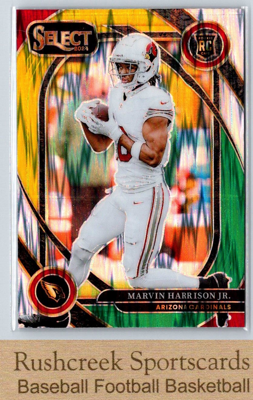 Marvin Harrison Jr. Green Yellow Prizm Shock #219