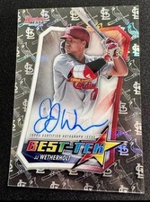 2025 JJ WETHERHOLT CASE HIT Bowmans Best BEST-TEK Acetate ONCARD AUTO /99 CLEAN