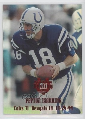 2000 Collector's Edge Destiny Red Holofoil 21/25 Peyton Manning #PM22 HOF 0e5c