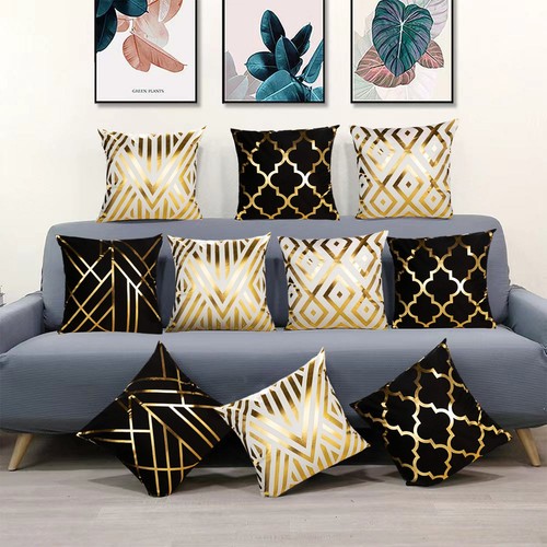 Pillowcase Pillowcase Pillowcase High-quality 45 X 45 Cm Black Brand New - Picture 6 of 10