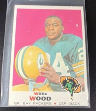 1969 Topps - Willie Wood #168 Green Bay Packers HOF’er EX
