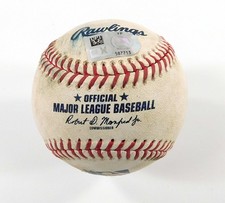 Marlins @ Nationals 8-31-23 Game-Used Baseball Nick Fortes / Joan Adon COA
