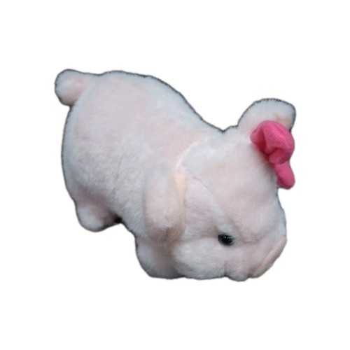 Walking Toy Pig Plush Pinky Piglet Bow Girl Toy Bacon Bits Animated Sounds Oinks - Picture 2 of 10