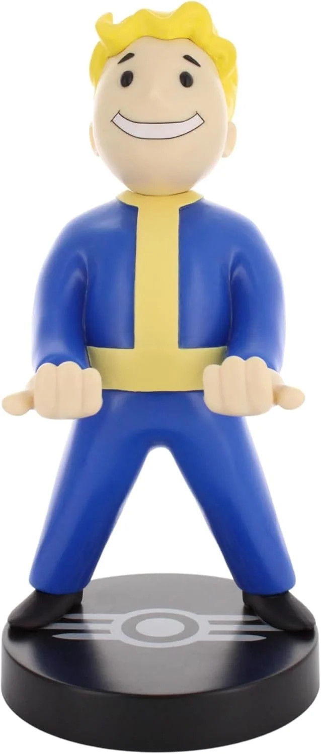 Figurine Cable Guy Vault Boy Fallout support manette et smartphone par Exquisite Gaming