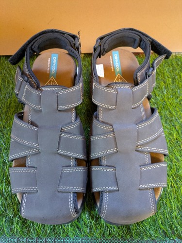 NEW St John's Bay Felix Brown Leather Fisherman Sandal Shoes Men's 9 m