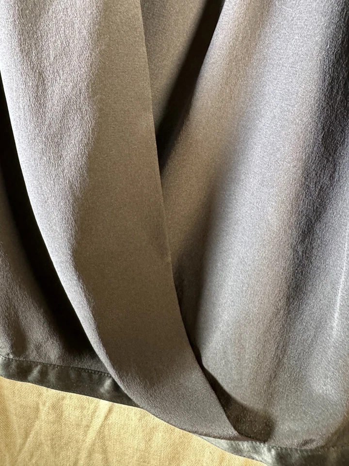 Rag & Bone Womens Top Silk V Neck Long Sleeves Blouse Black Size Small S/P - Image 3 of 4