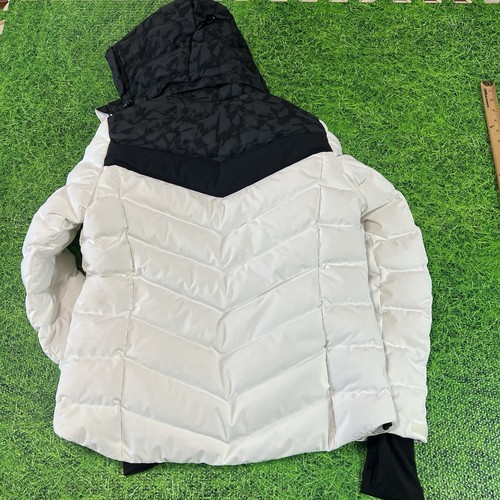 J.Lindeberg Women Down Jacket RUSSEL White And Camo Size Medium - Picture 5 of 9