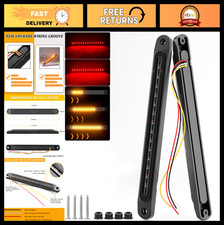 10 Led Trailer Tail Light Bar - Brake Stop Turn Signal Waterproof Red Amber 10 Led Trailer Tail Light Bar - Brake Stop Turn Signal Waterproof Red Amber