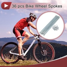 36 Set 13G Bicycle Spokes 227mm Bike Wheel Spokes Galvanized Carbon Steel