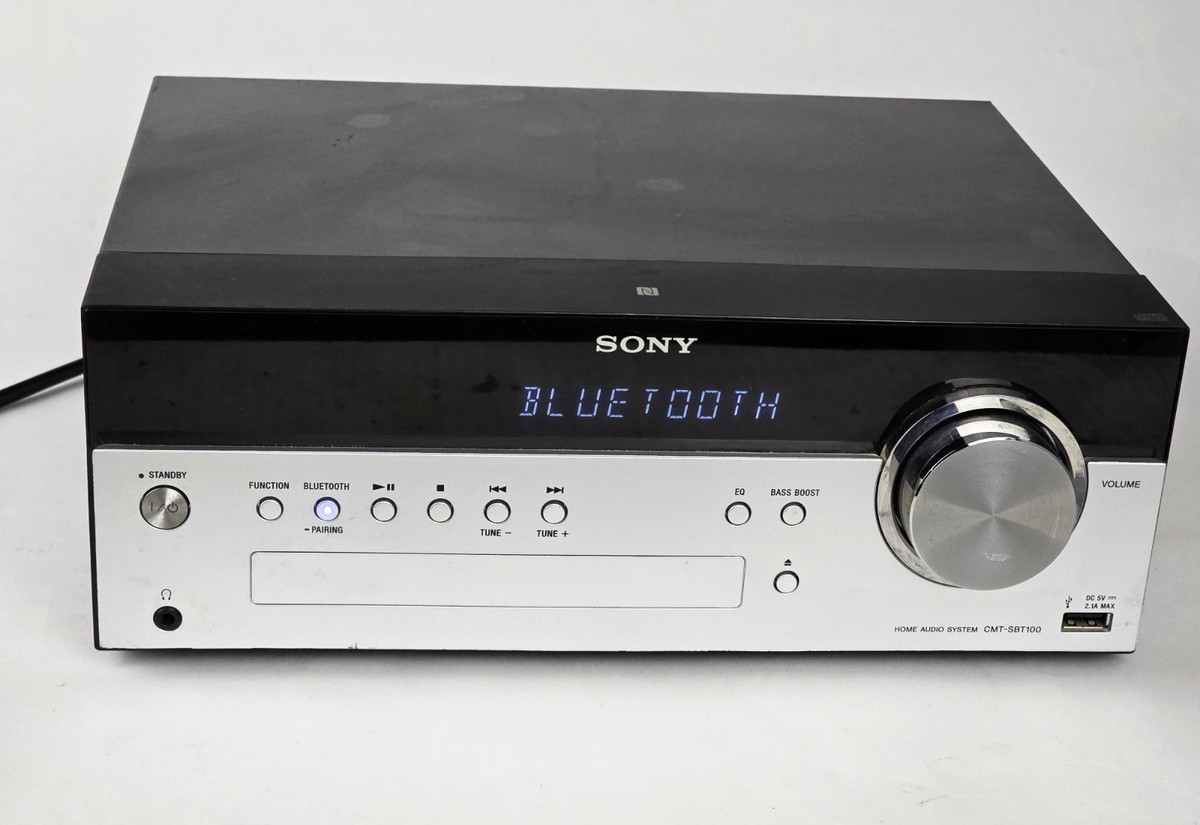 Sony CMT-SBT100 CD Receiver Bluetooth Audio System No Remote No