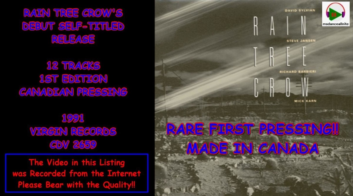 Rain Tree Crow S/t CD David Sylvian Mick Karn Richard Barbieri