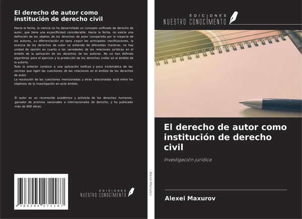 Alexei Maxurov | El Derecho De Autor Como InstitucióN De Derecho Civil | Buch-image